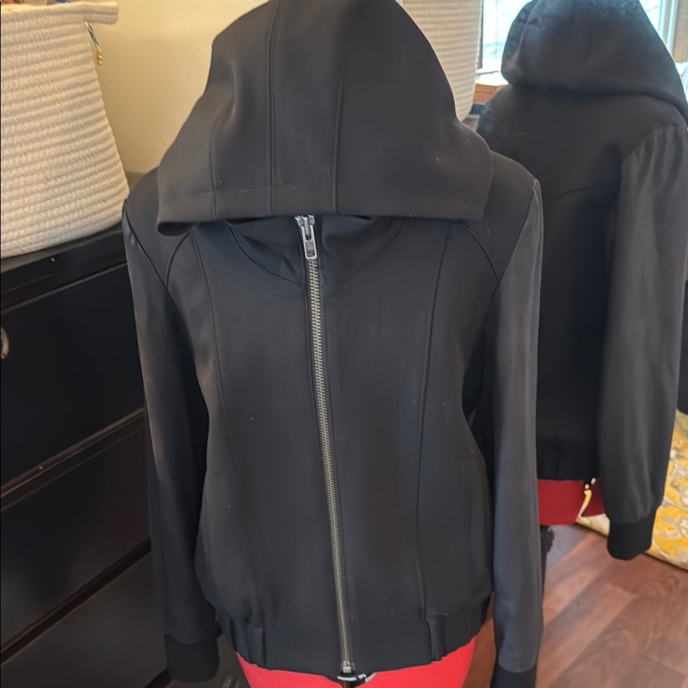 Helmut Black Hooded Women's Jacket